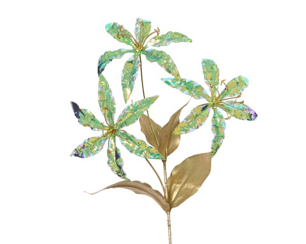 Dekoblume aus Polyester – Iris – 70 cm