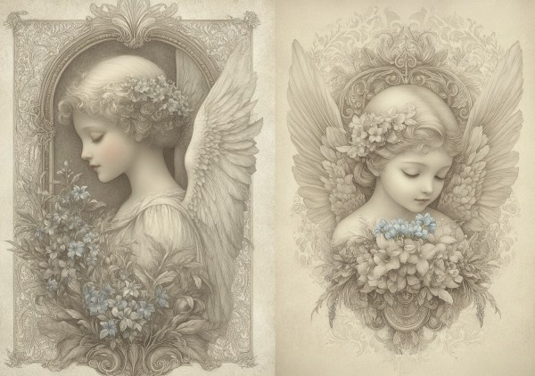 Reispapier "Vintage Flowers" 3