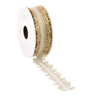 Dekoband "Estrella" Sternchen - creme Dekoband "Estrella" Sternchen - creme