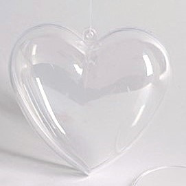 Acryl Herz 2-teilig - 16cm