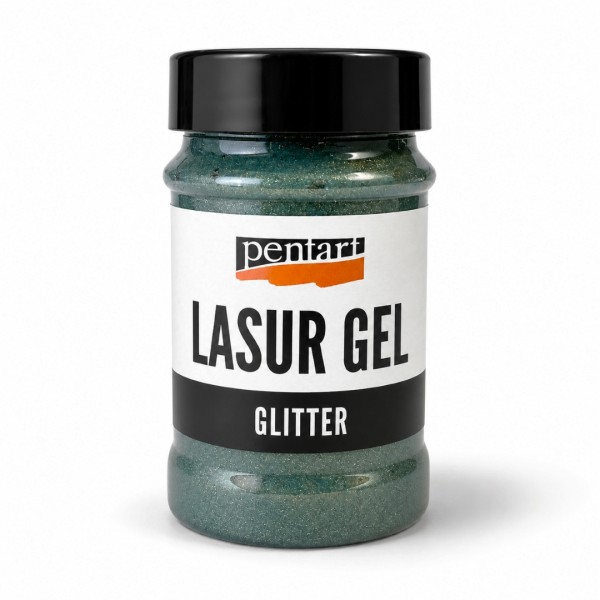 Lasur Gel "Glitter" 100ml - Gold-Grün P49452
