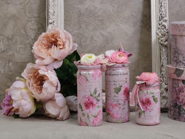 Schrumpfbanderole "Pfingstrosen" 6