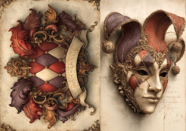 Reispapier "Harlekin" 2