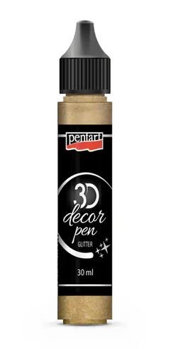 3D Decor Pen Glitter - Gold P35160