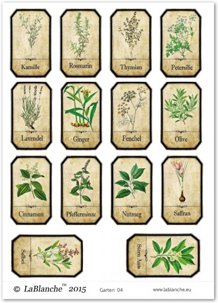 Keramikpapier "Garten IV"