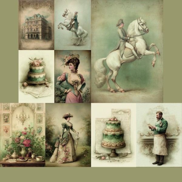 Reispapierset "Wien" - 4 Bögen