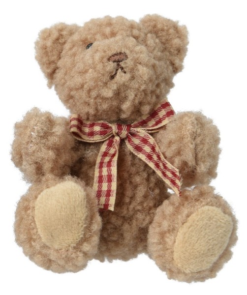 Teddybär Anhänger "sitzend" 10cm - Hellbraun