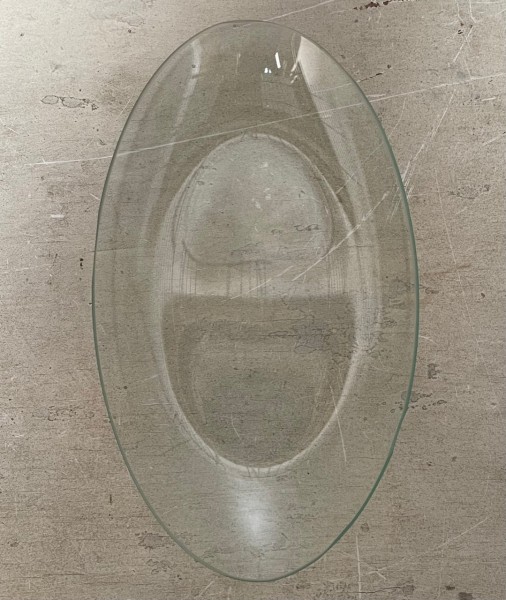 Glasteller oval 14,5 x 25 cm