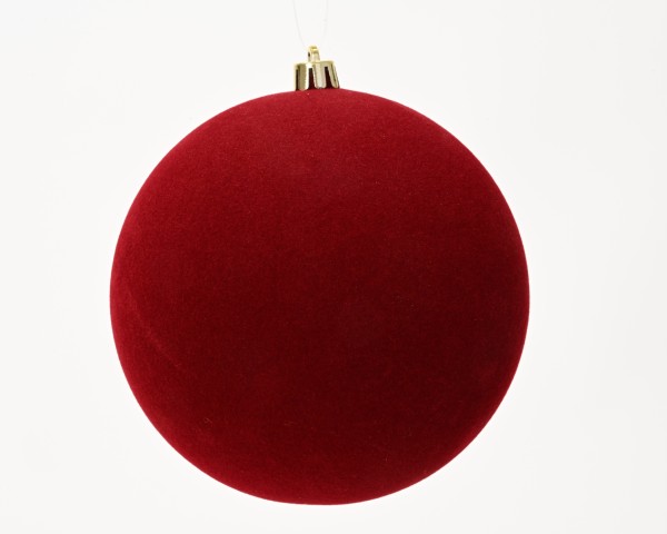 XL Weihnachtskugel "Samt" - Ochsenblut - 14cm K026422