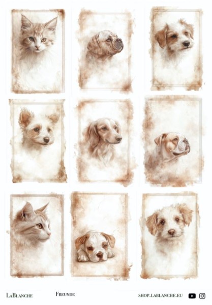 Natural Papier "Freunde"