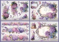 Wasser-Transferset "Lila/Gold" 8 Bögen Wasser-Transferset "Lila/Gold" 8 Bögen