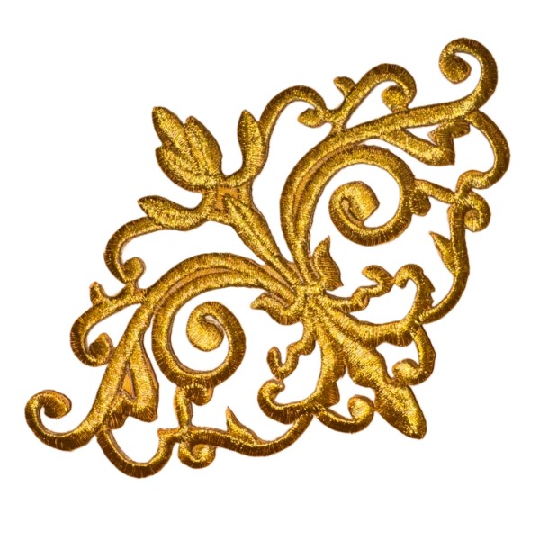 Stoffapplikation Ornament Gold - 16cm LBM188