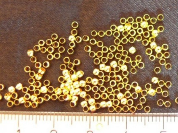 Quetschperlen - Gold