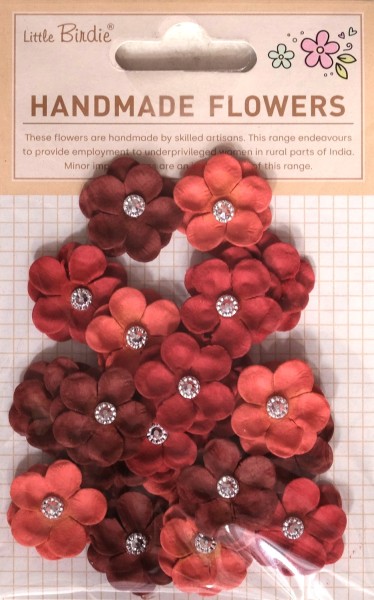 Papierblumen "Twinkle" Ruby Aurora 20 St CR103144