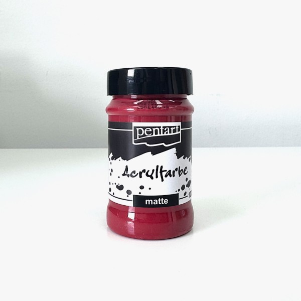 Acrylfarbe matt - Rotwein - 100ml