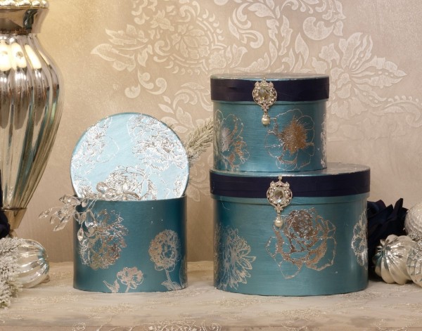 Metallic Transfermotiv "Blumen" 1 - Silber