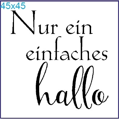 Stempel "Nur ein..."