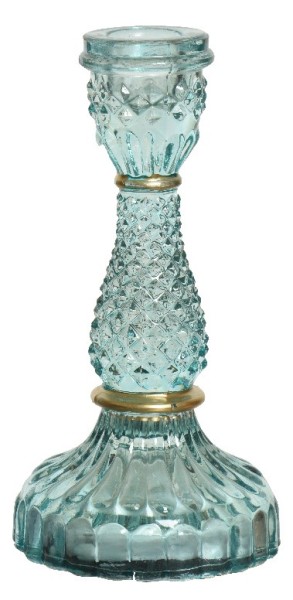 Kerzenhalter "Glas" - 17 cm/mint