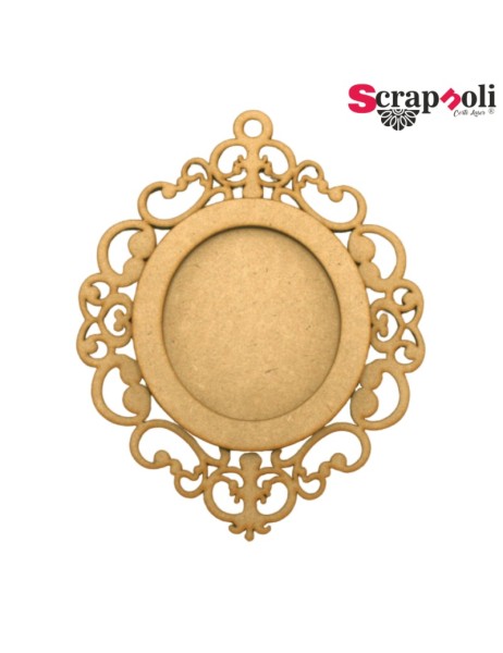 Medaillon mit Verzierungen - 35 cm SSML956B