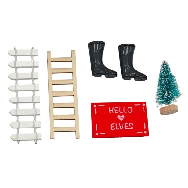 Sperrholz Set "Leiter u Zaun" K704295e