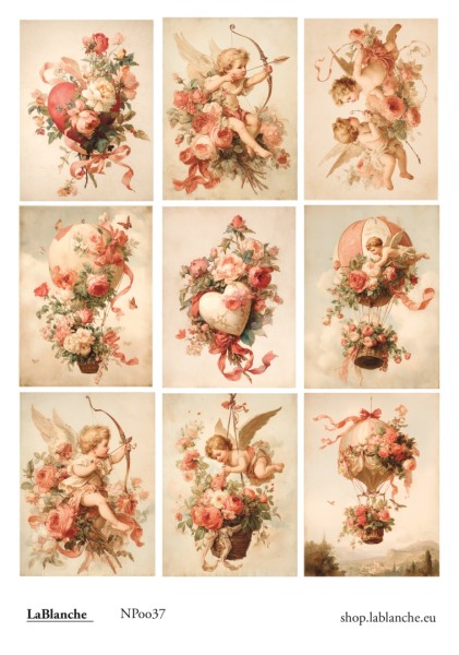 Natural Papier "Roses" 1