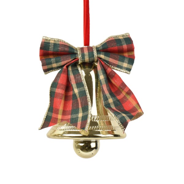 Weihnachtsanhänger "Glocke" - Rote Schleife- D.9cm K453415-b