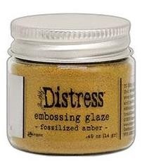 Distress Embossing Glaze - fossilized amber