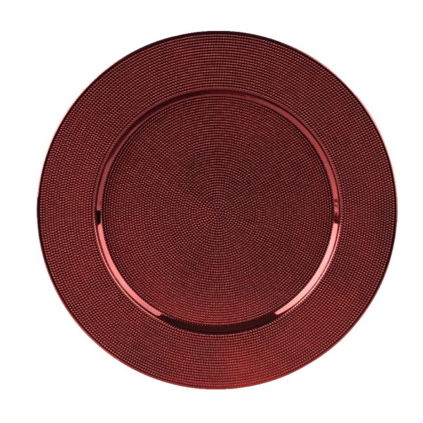 Dekoteller Weihnachten 33cm - Rot K393853