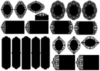 4x Chipboard Tags Wintermärchen - gelasert 4x Chipboard Tags Wintermärchen - gelasert