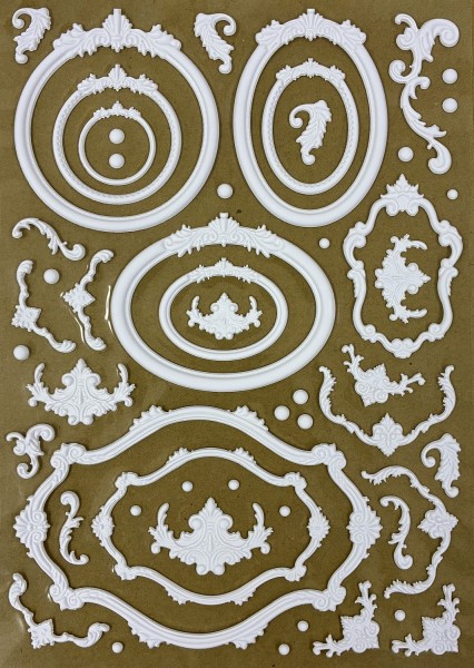 3D Mixed Media Sticker "Elegante Rahmen " LBTrans41