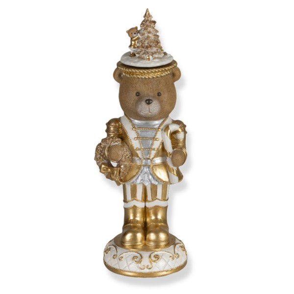 Spieluhr "Teddybär" - Gold - 37cm K703593