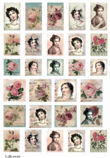 Keramikpapier "Antique Roses"
