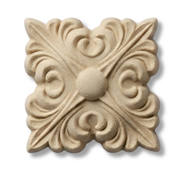 MDF Ornament mit Verzierung (1Stk.)