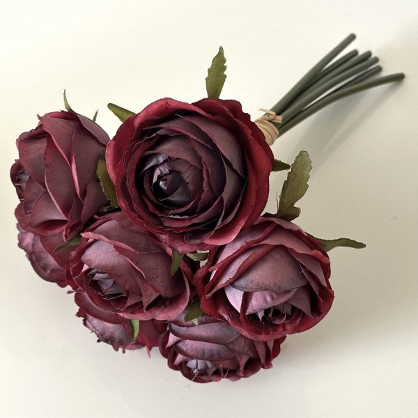Vintage Rosen Gebündelt Dunkelrot DF6251-23