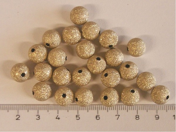 Perlen - Gold 10 mm