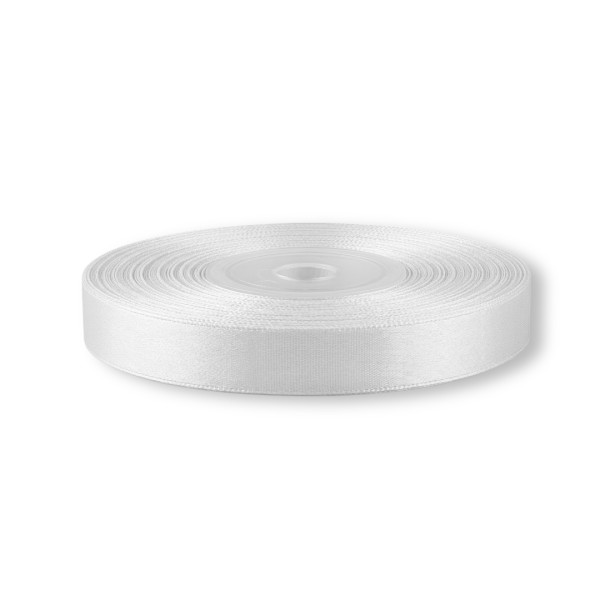 Dekoband "Satin" Weiß - ca. 32m FX066#1