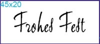 Stempel "Frohes Fest" Stempel "Frohes Fest"