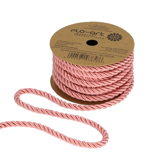 Kordelband "Schimmernd" 4,5m - Rosa FX234