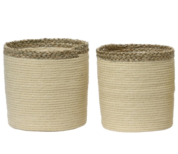 2 Pflanztöpfe Naturgras Klein K807863SetKl