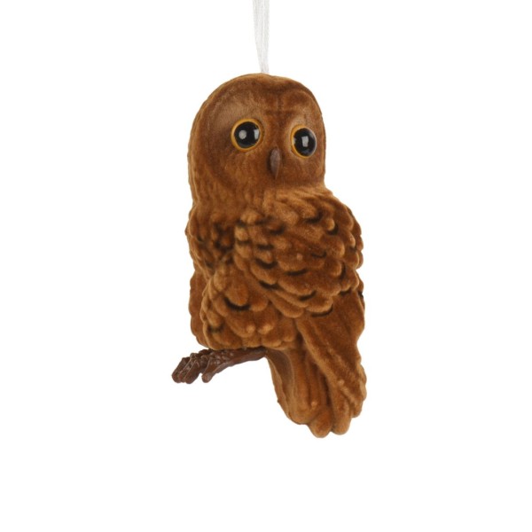 Kleine Deko Eule - 9cm - Dunkelbraun K512753-a