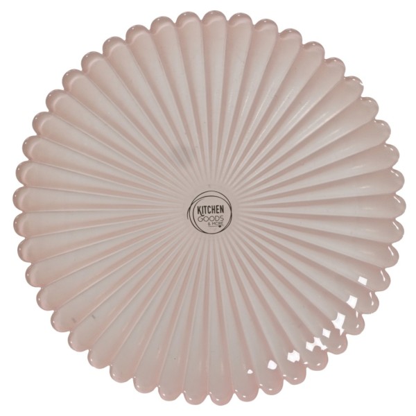 Deko Frühstücksteller Glas "Rosa" - 21 cm K873233-b