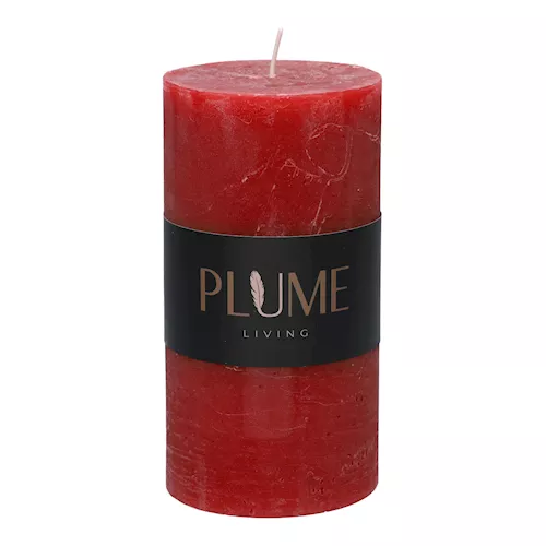 Stumpenkerze Medium - Rot