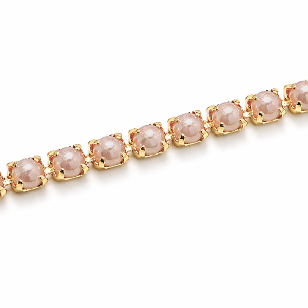 Perlenkette "Classic" - Rose 2 Meter - 2 mm Breit