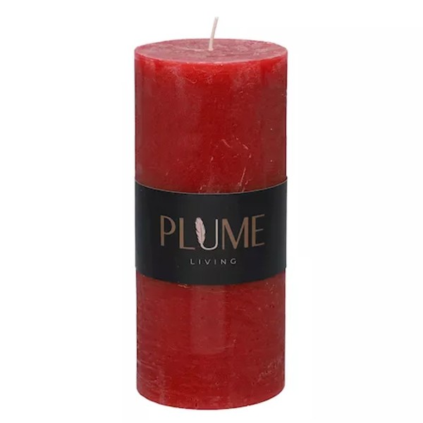 Stumpenkerze Large - Rot