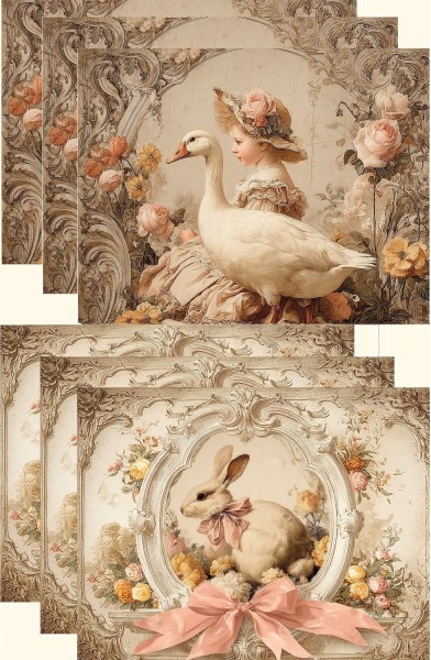 Schrumpfbanderolen 10 cm "Spring" 6 Stck Banderolen38