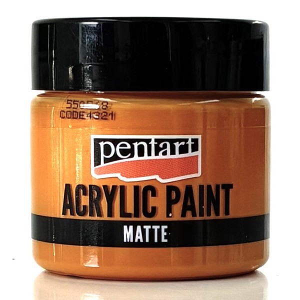 Acrylfarbe Matt "Lehm Gelbrot" - 50ml P4321