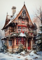 Natural Papier "Häuser 3" Natural Papier "Häuser 3"