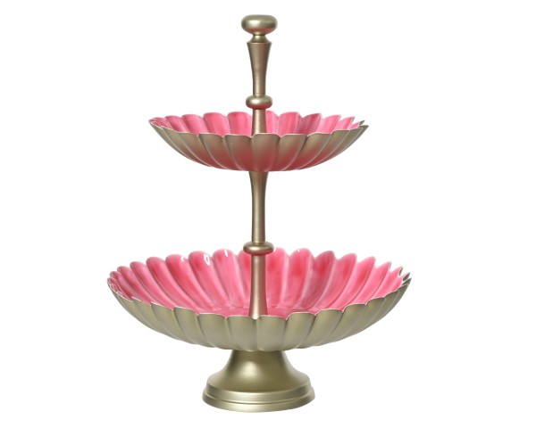 Etagere Ständer aus Eisen - Fuchsia K848115