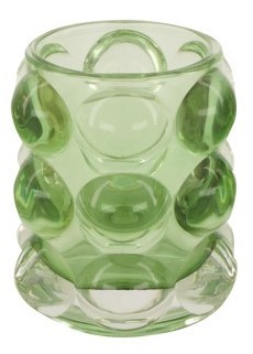 Teelichtglas "Bubble" - grün