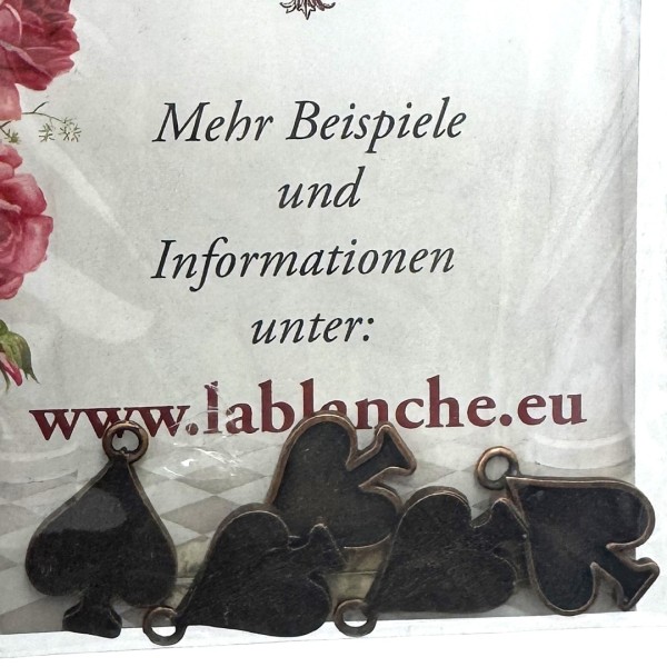 5er Set Pik Rahmen - 2,5 x 1,5 cm